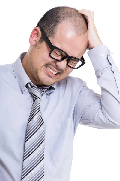 Asia businessman headache — Stock Photo, Image
