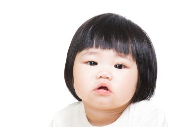 Asya bebek kız portre