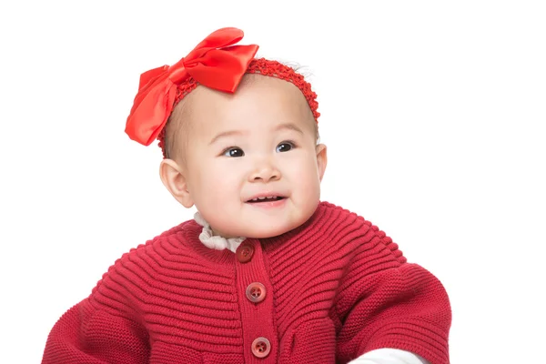 Baby flicka stående — Stockfoto