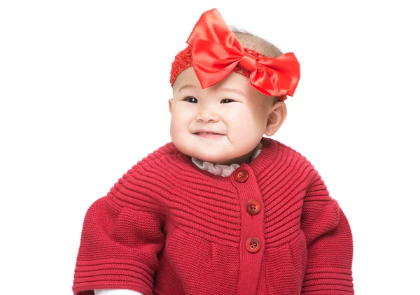 Bébé fille sourire — Photo