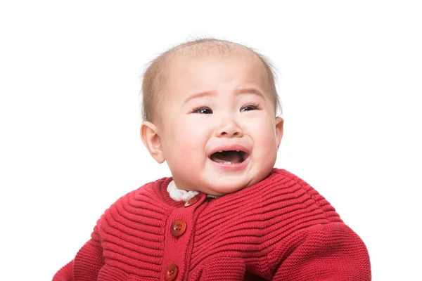 Asiatiska baby gråter — Stockfoto