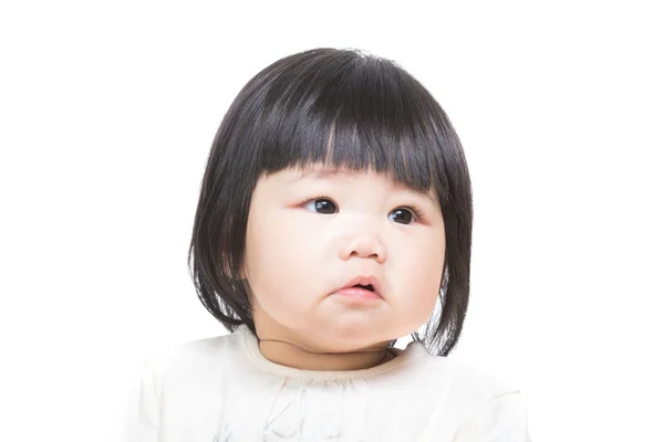Asia baby feeling upset — Stock Photo, Image