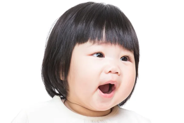 Dziecko dziewczyna krzyczy — Zdjęcie stockowe