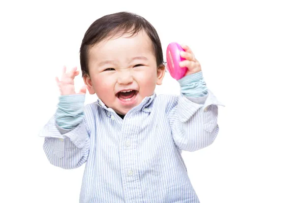 Asiático bebê gritando — Fotografia de Stock