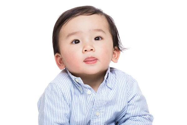 Aziatische babyjongen geïsoleerd — Stockfoto