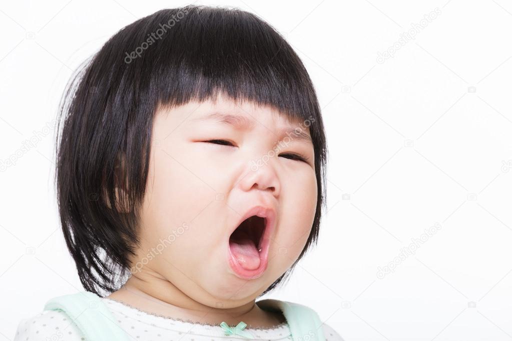 Asia baby girl cough