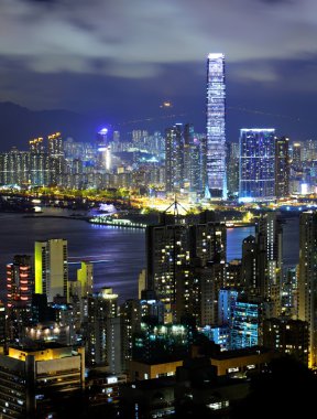 Geceleyin Hong Kong Şehri