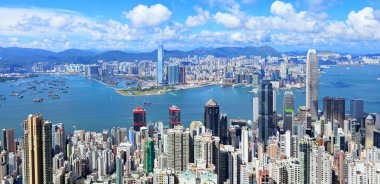 Hong Kong skyline clipart
