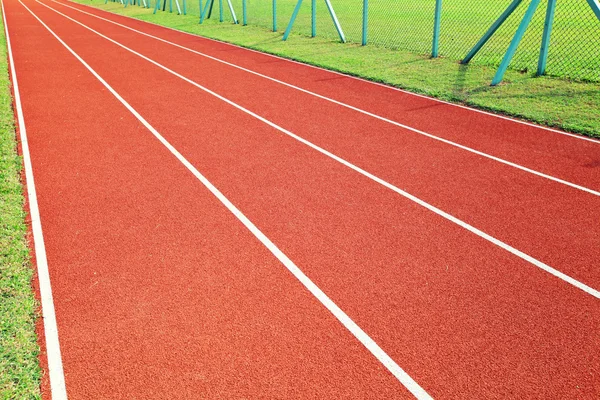 Red Running way — Stock Photo, Image