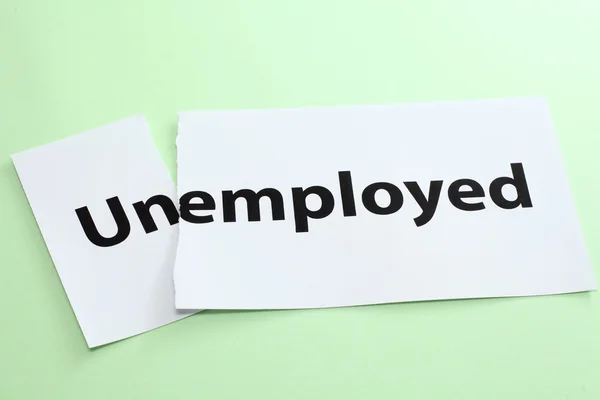 Unemployed vs employed — 스톡 사진