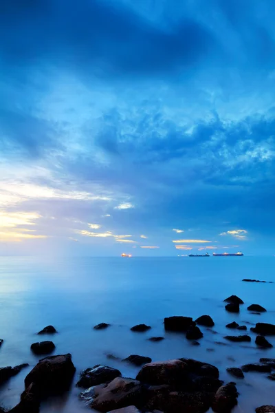 海景和日落 — 图库照片