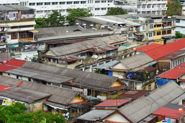 Zona de tugurios en Bangkok — Foto de Stock