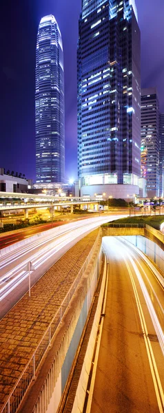 Hong Kong skyline at night — Stock Photo, Image