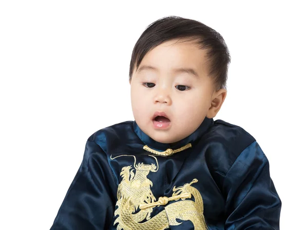 Bebé con traje chino tradicional — Foto de Stock