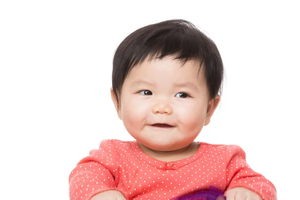 Asia baby girl looking at other side — Stock Photo, Image