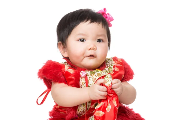 Chinese baby bedrijf tas — Stockfoto