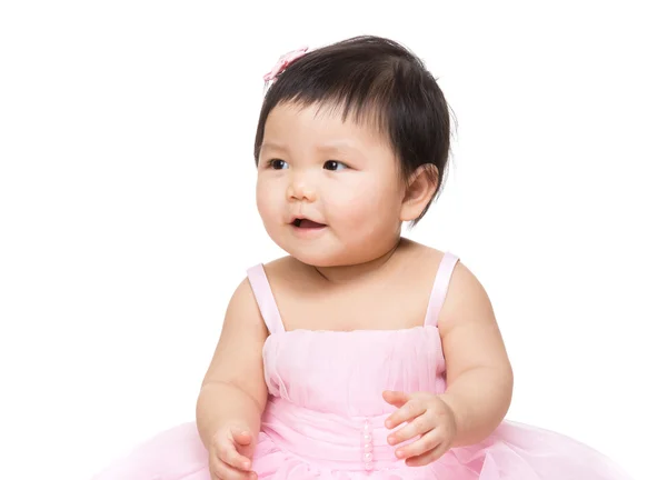 Asiatisch baby mädchen feeling aufgeregt — Stockfoto