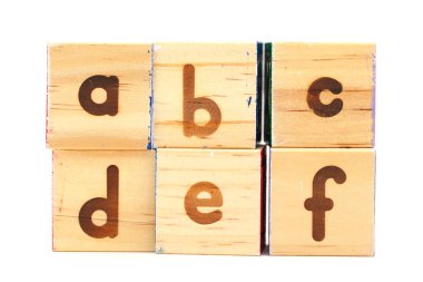 ahşap oyuncak bloğu için abcdef
