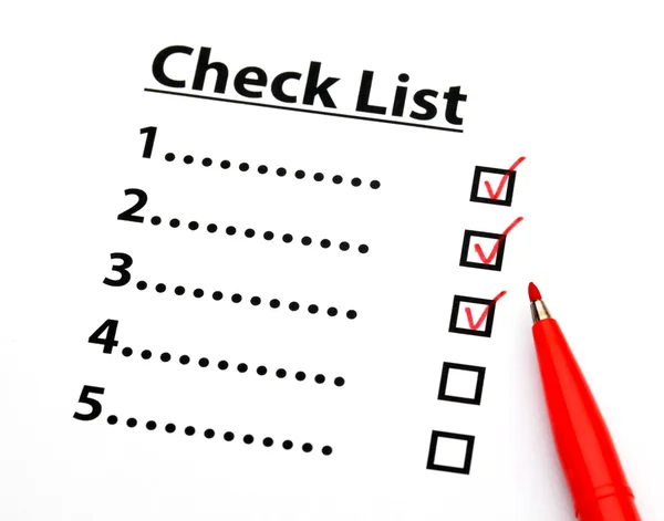 Checklist — Stock Photo, Image