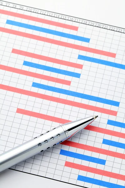 Projektet Gantt-schema — Stockfoto