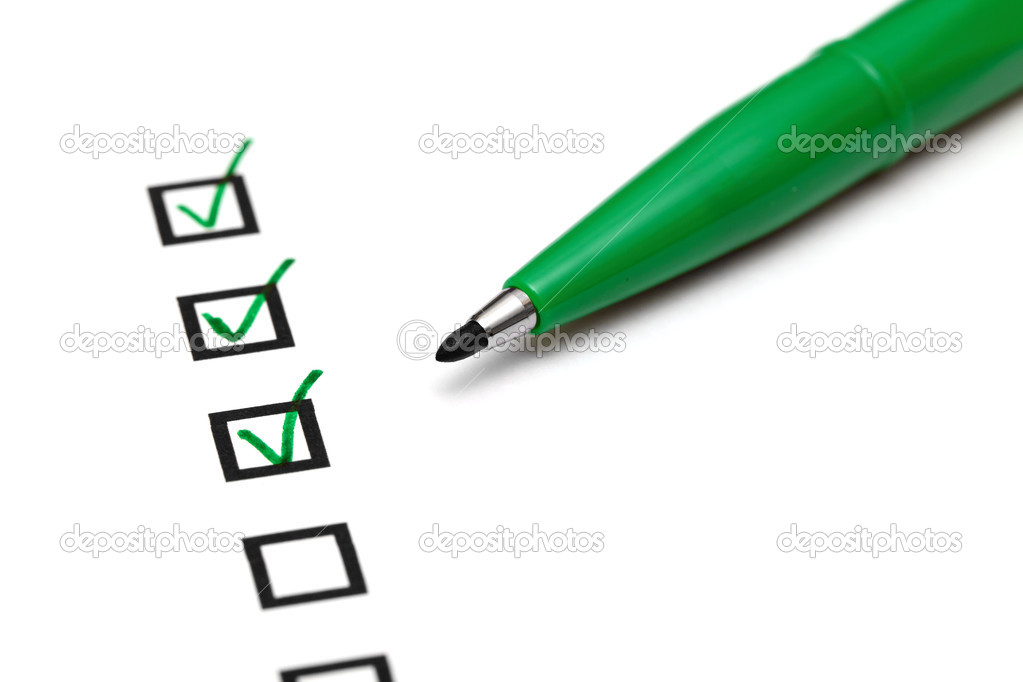 Checkbox with green tick