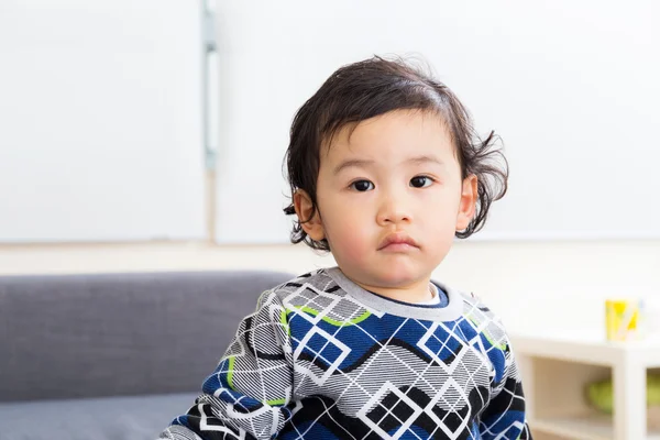 Asia baby feel upset — Stock Photo, Image