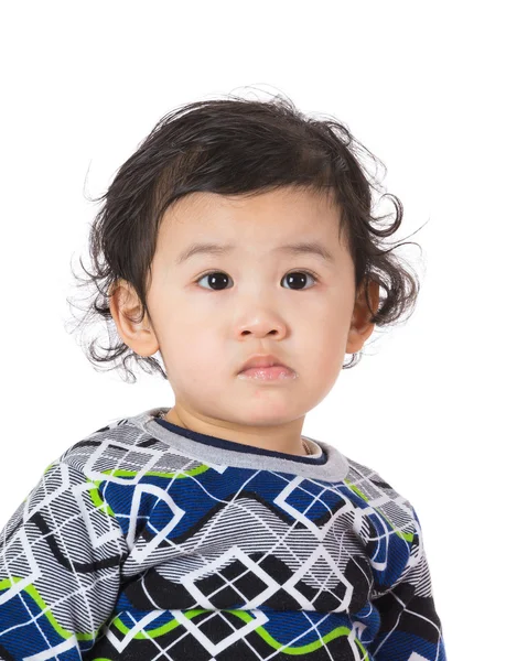 Little boy feel curiosity — Stock Photo, Image