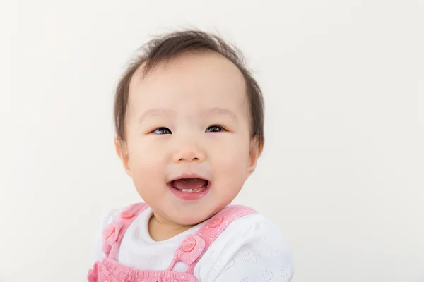 Ásia bebê menina sorriso — Fotografia de Stock