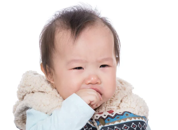 Azië baby huilen — Stockfoto