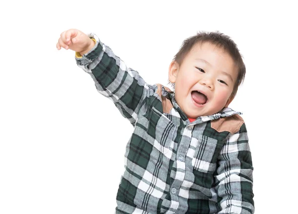 Asiatische Baby Junge Gefühl aufgeregt — Stockfoto