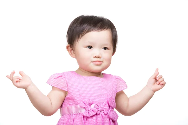 Excited little girl — Stock Photo, Image