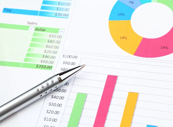 Análisis del diagrama gráfico — Foto de Stock