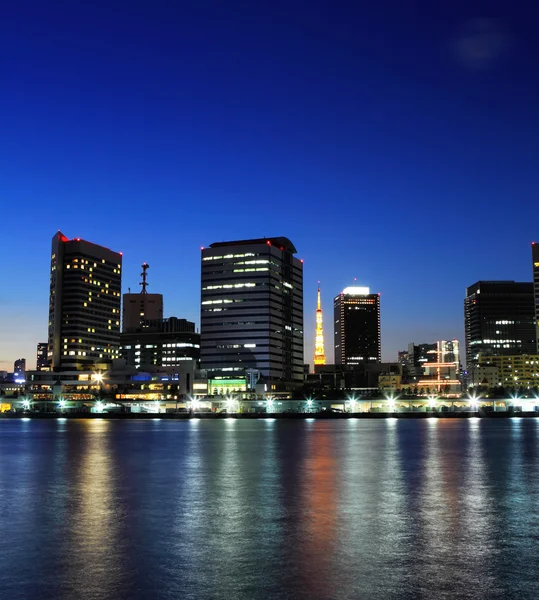 Tokyo stad 's nachts — Stockfoto