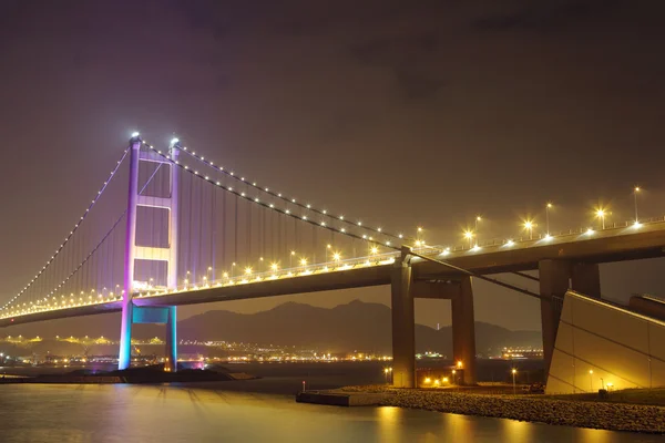 Hong Kong suspension bridge — Stock Photo, Image