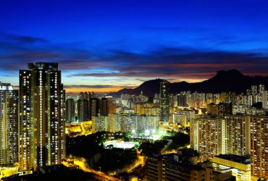gece yanında Kowloon hong Kong