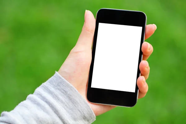 Blank screen on mobile — Stock Photo, Image