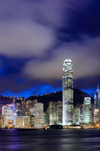 Hongkong på natten — Stockfoto