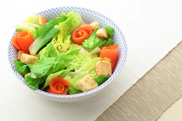 Salada de salmão — Fotografia de Stock