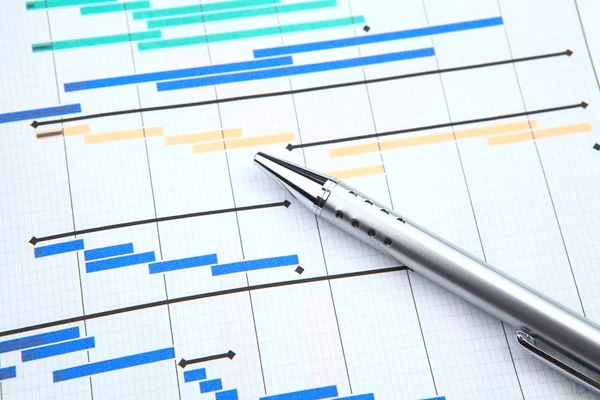 Gantt-Diagramm — Stockfoto