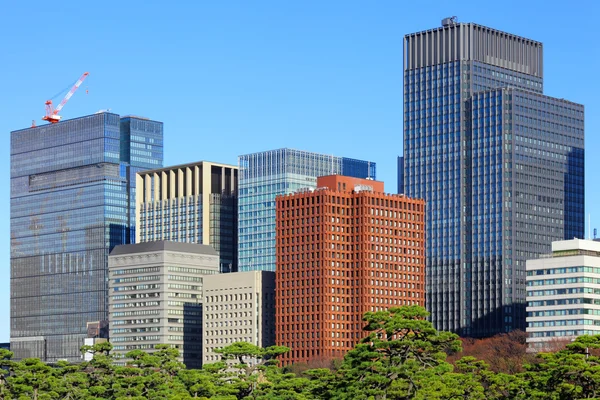 Distrito comercial en Tokio — Foto de Stock