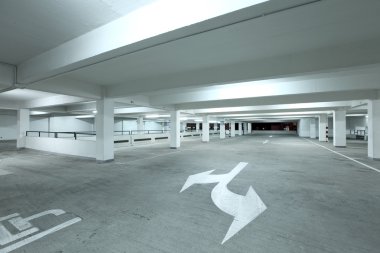 Empty parking lot clipart