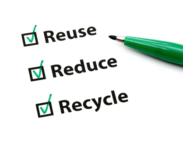 Reuse, Reduce and Recycle — Stock Photo, Image