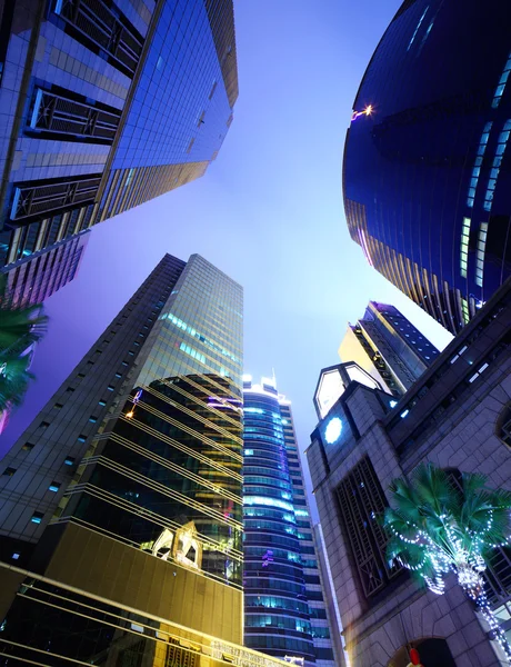 Wolkenkrabber in Hong kong — Stockfoto