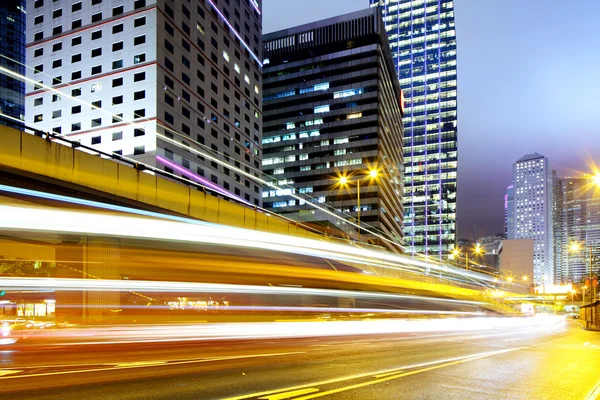 Hong kong trafik ile — Stok fotoğraf