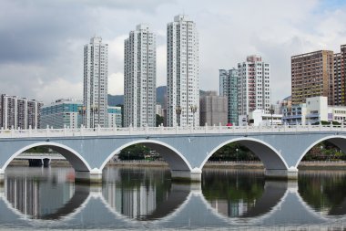 hong Kong'da bir yerleşim bölgesi