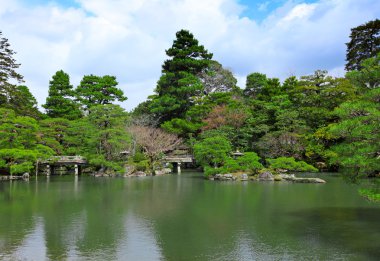 Japon tarzı Bahçe ve havuz