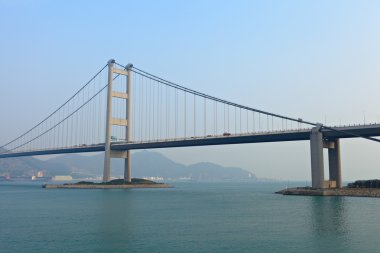 Hong Kong 'daki asma köprü.