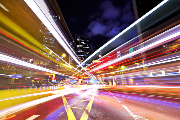 Busy traffic in city