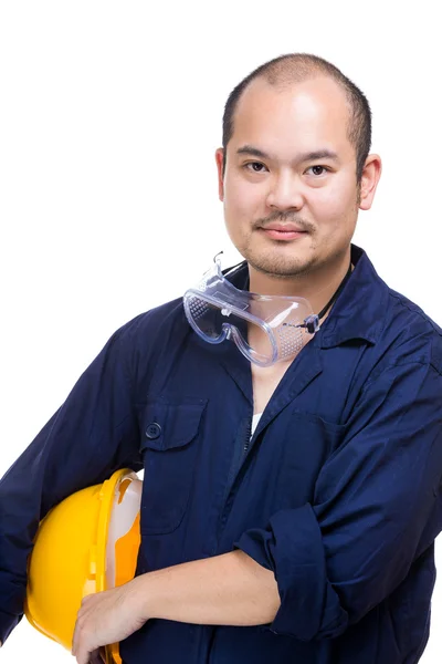 Asiático trabajador de la construcción — Foto de Stock