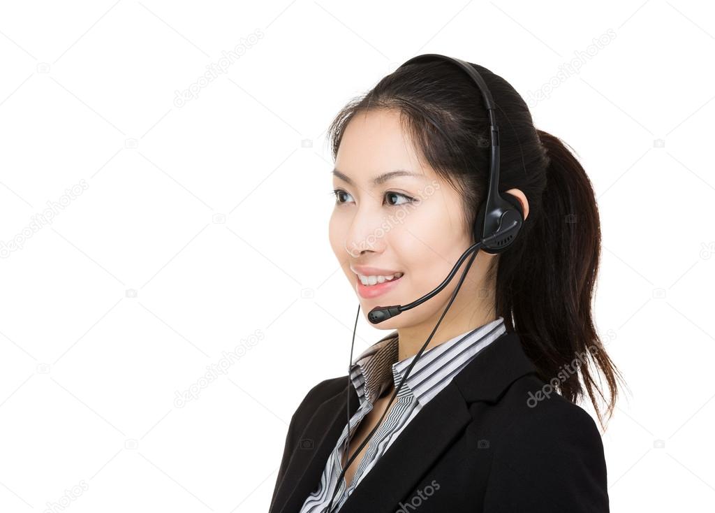 Asian female customer service